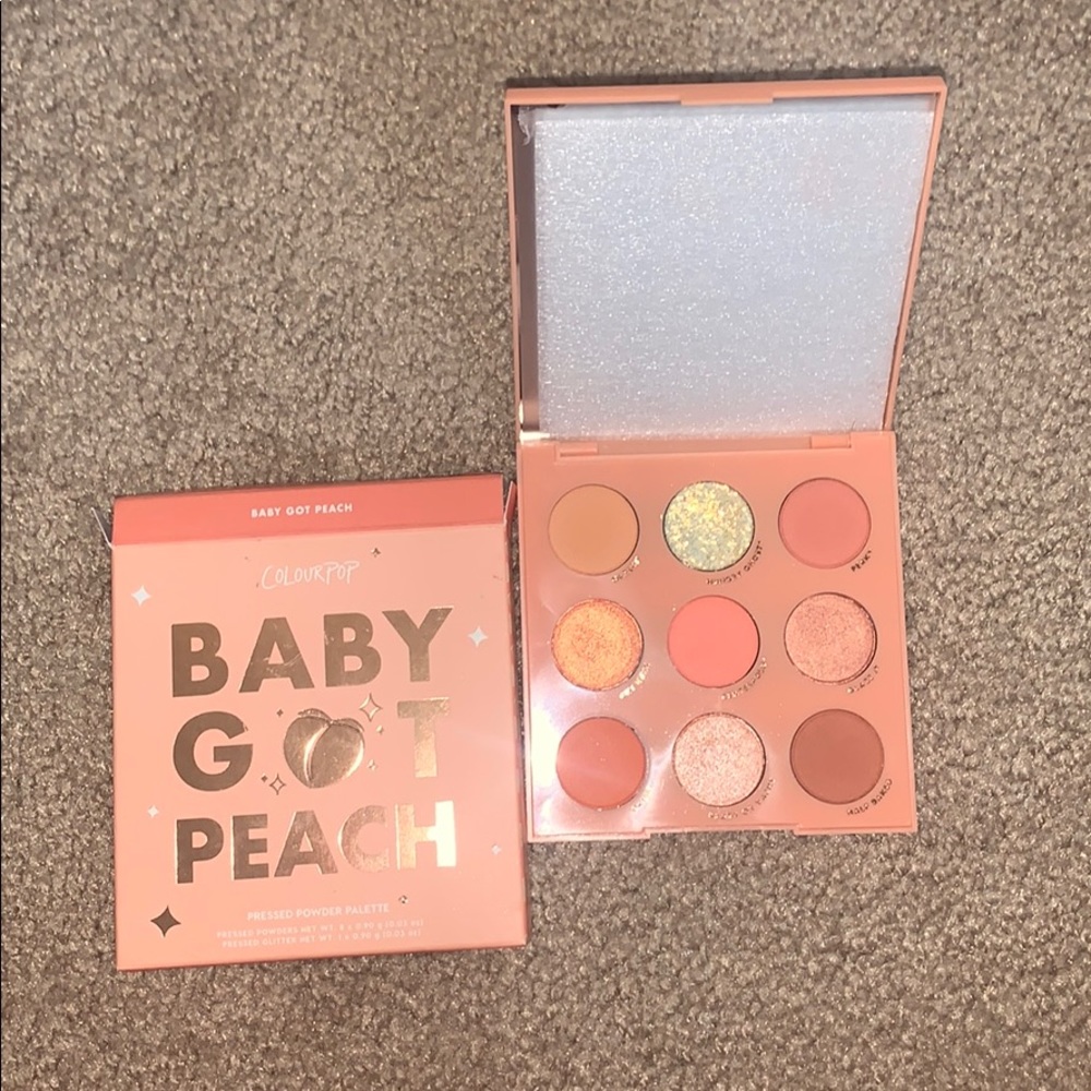 Colourpop Baby Got Peach eyeshadow palette
